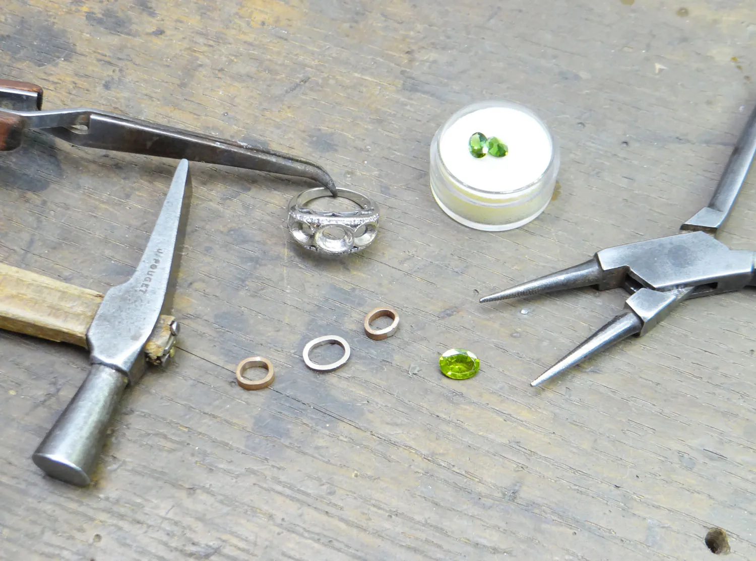 Green Tourmaline and Gold Ring: An Antique Ring Transformed