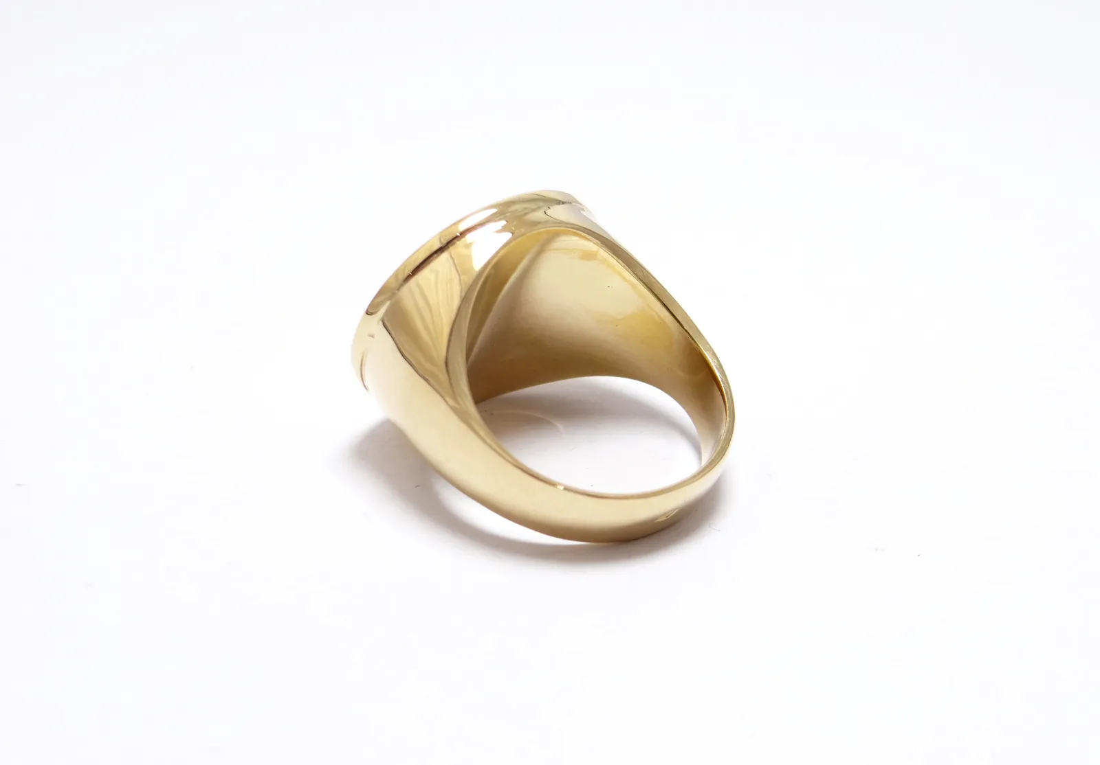 Bespoke Yellow Gold Signet Ring in Nantes: A Napoleon 20-Franc Coin