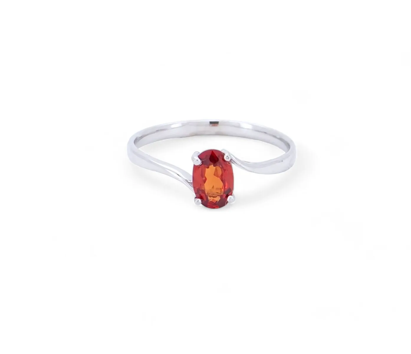 bague or et grenat spessartite