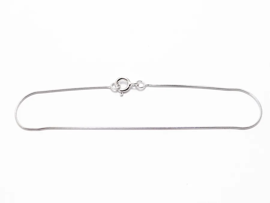 bracelet maille serpent en or blanc 18 carats