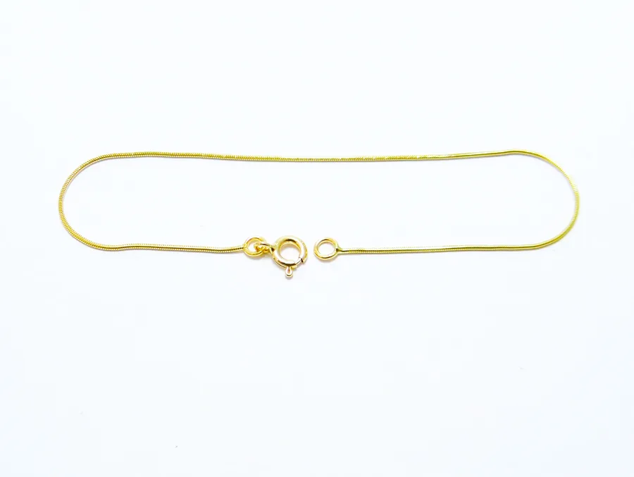 bracelets or jaune 18 carats maille fine