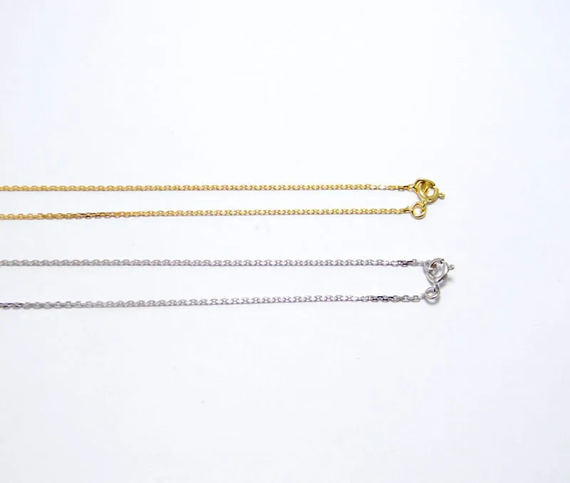 chaine maille forcat en or jaune ou blanc 18 carats