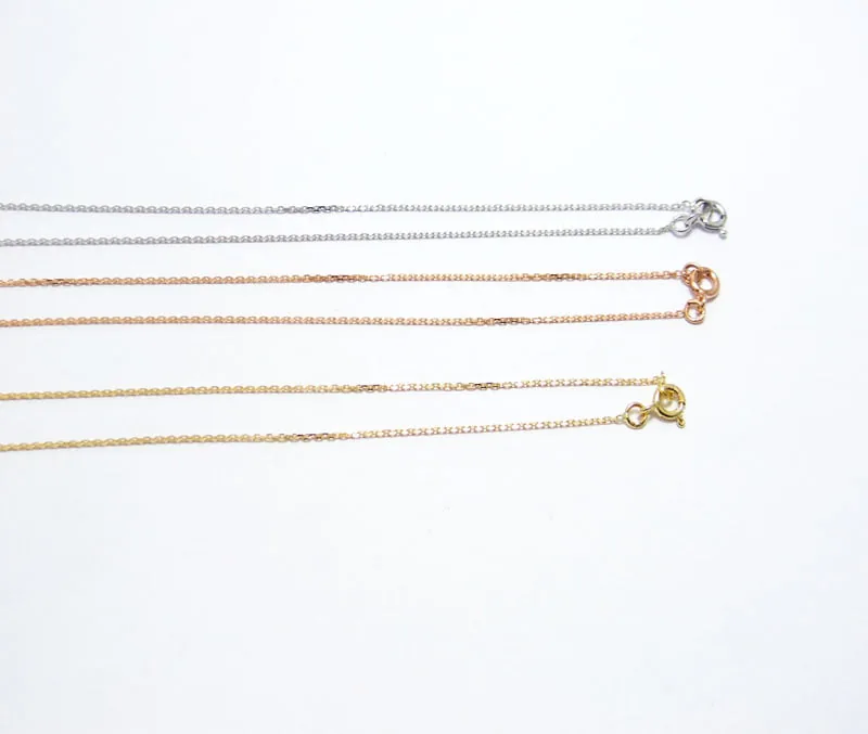 chaine maille forcat jaune blanc ou rose 18 carats