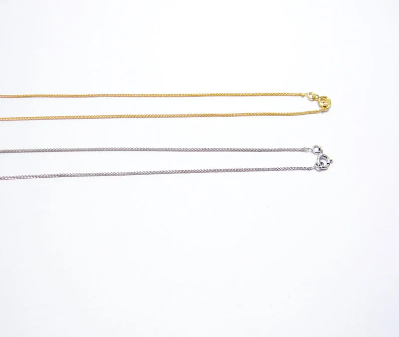 chaine en or jaune blanc 18 carats maille spiga