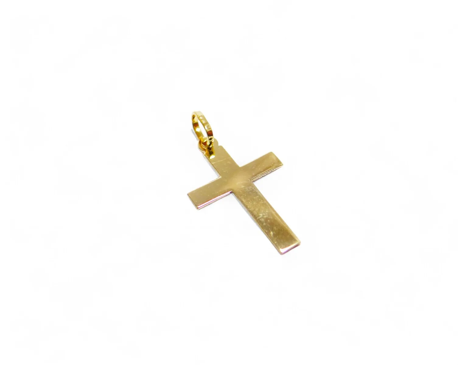 croix en or jaune 18 carats