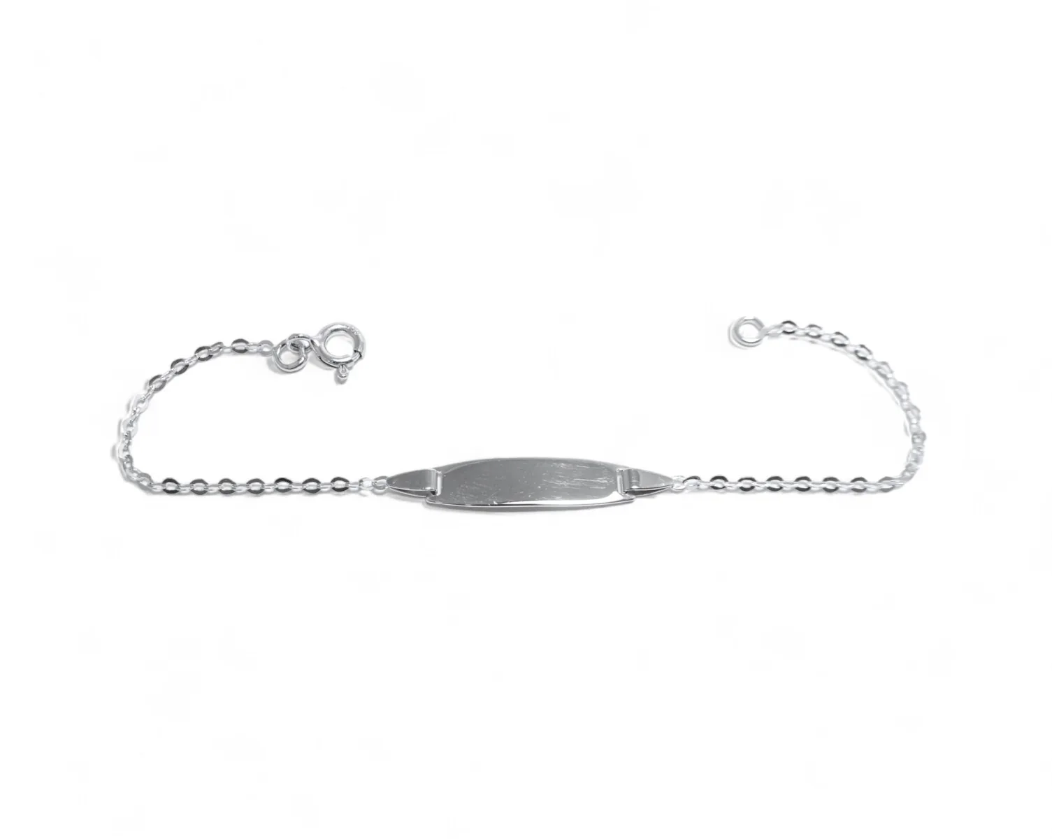 gourmette bébé en or jaune c 18 carats rhodié gravure maille forcat