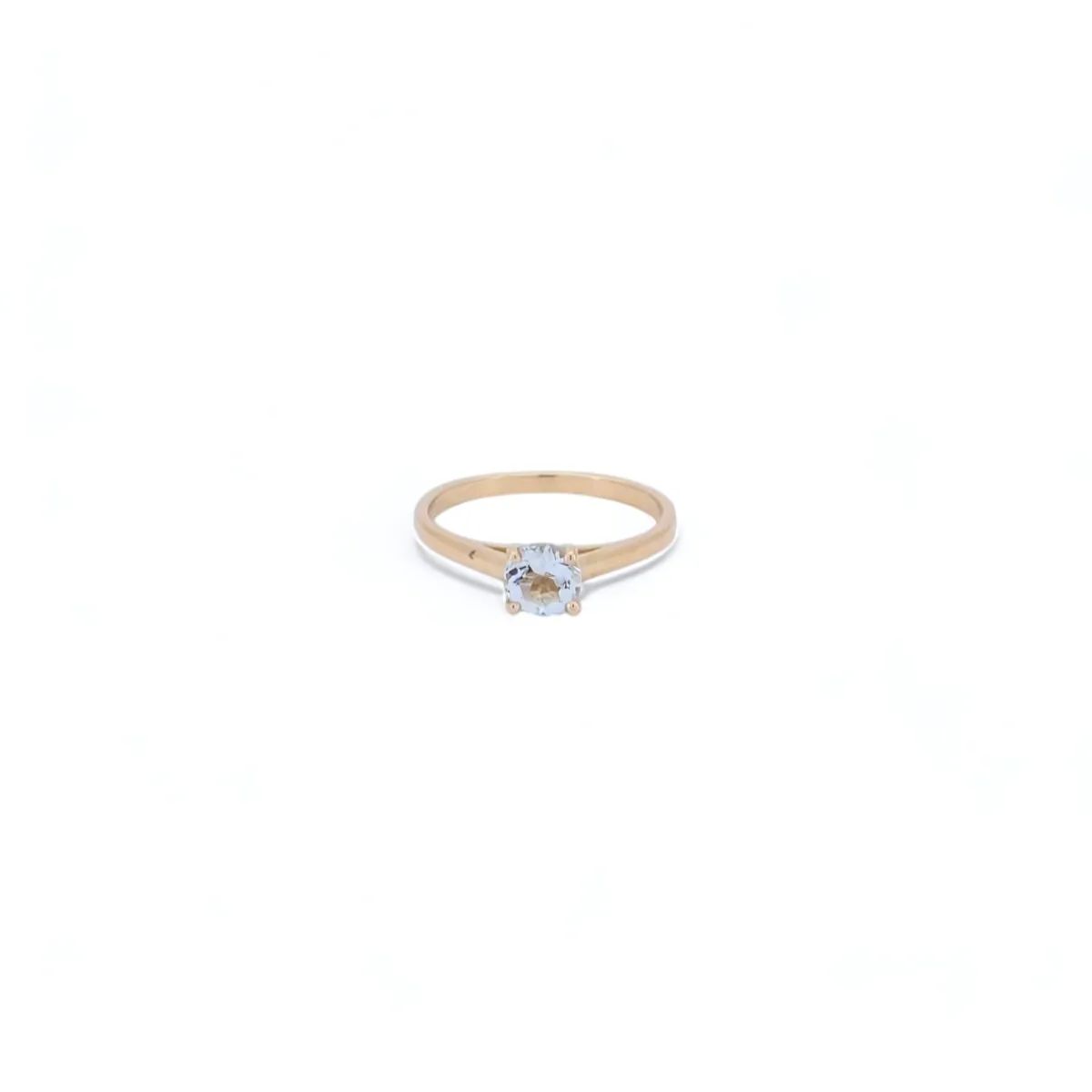 bague aigue marine or jaune 18 carats
