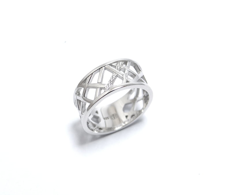bague argent oxyde de zirconium