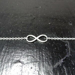 bracelet argent 925 motif nœud infini