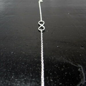 bracelet argent 925 motif nœud infini