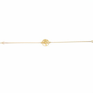 bracelet arbre de vie en or jaune 18 carats