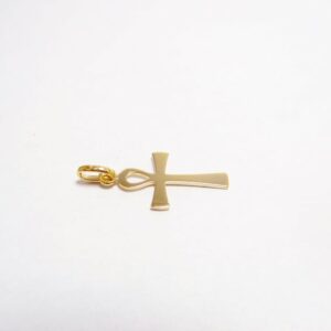pendentif croix en or jaune 18 carats égyptienne
