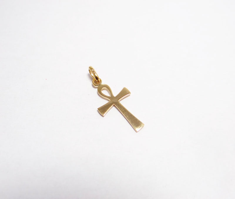 pendentif croix en or jaune 18 carats égyptienne