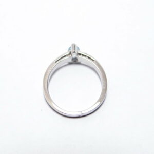 bague de fiancailles topaze poire diamants monture or blanc