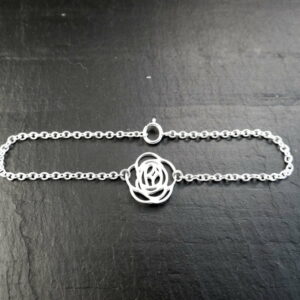 bracelet argent et rose