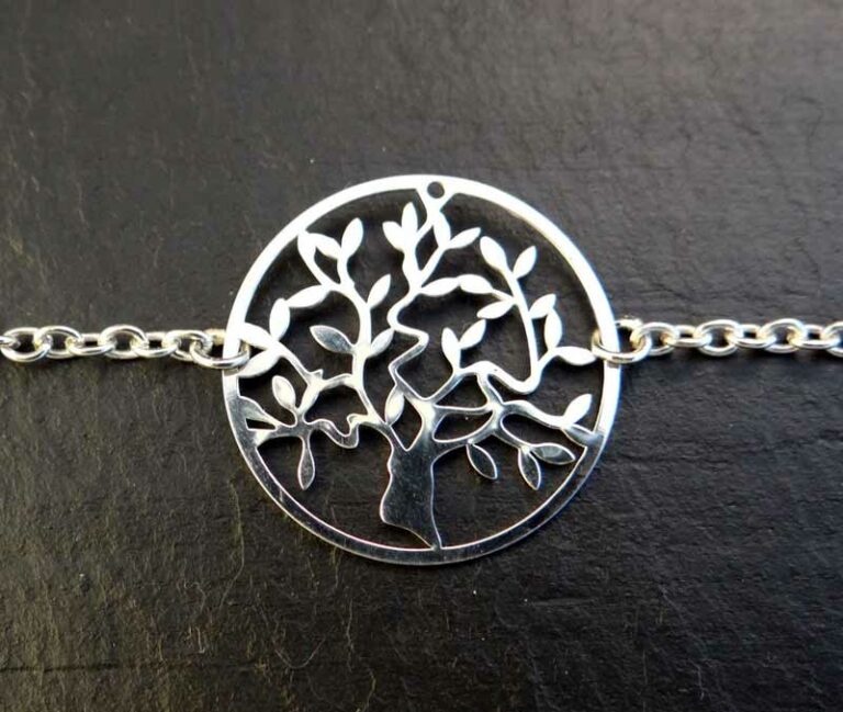 Bracelet Arbre de vie en argent 925.