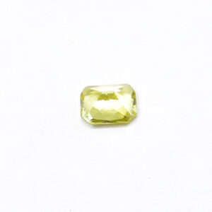 chrysoberyl jaune taille émeraude