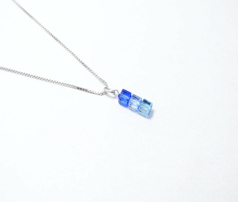 Collier en Argent 925 et Quartz Swarovski