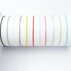 cordon polyester ciré de différentes couleurs