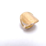 bague 20 franc napoléon arrondi avec un corps fourche en or jaune 18 carats