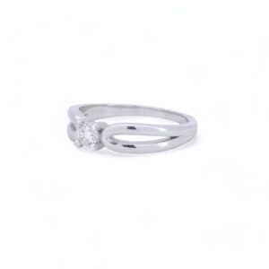 bague diamant en or blanc 18 carats