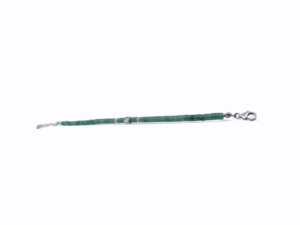 Bijou en argent avec pierre d'aventurine naturelle et éclats de diamant, bracelet élégant fait main