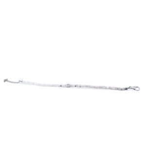 Bracelet de luxe orné de diamants et d'une nacre blanche lumineuse – création joaillière artisanale