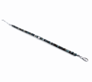 Bijou haut de gamme : bracelet argent, diamants et turquoise – accessoire de luxe féminin