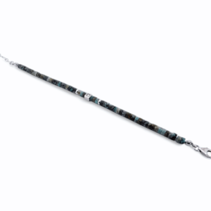 Bijou haut de gamme : bracelet argent, diamants et turquoise – accessoire de luxe féminin