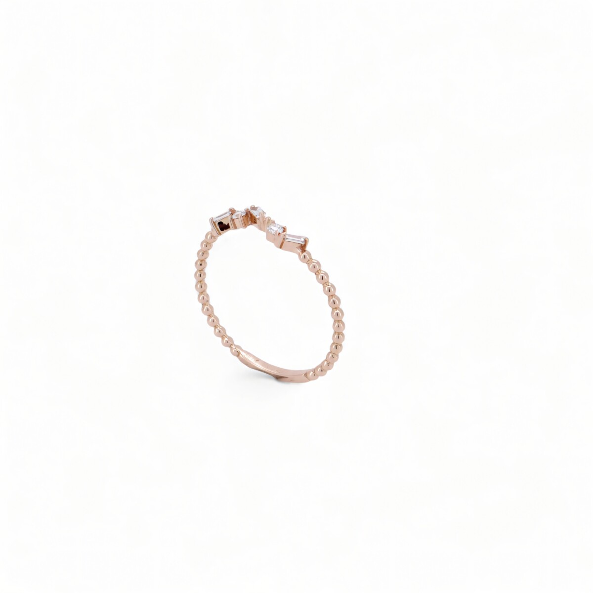 bague or rose diamant